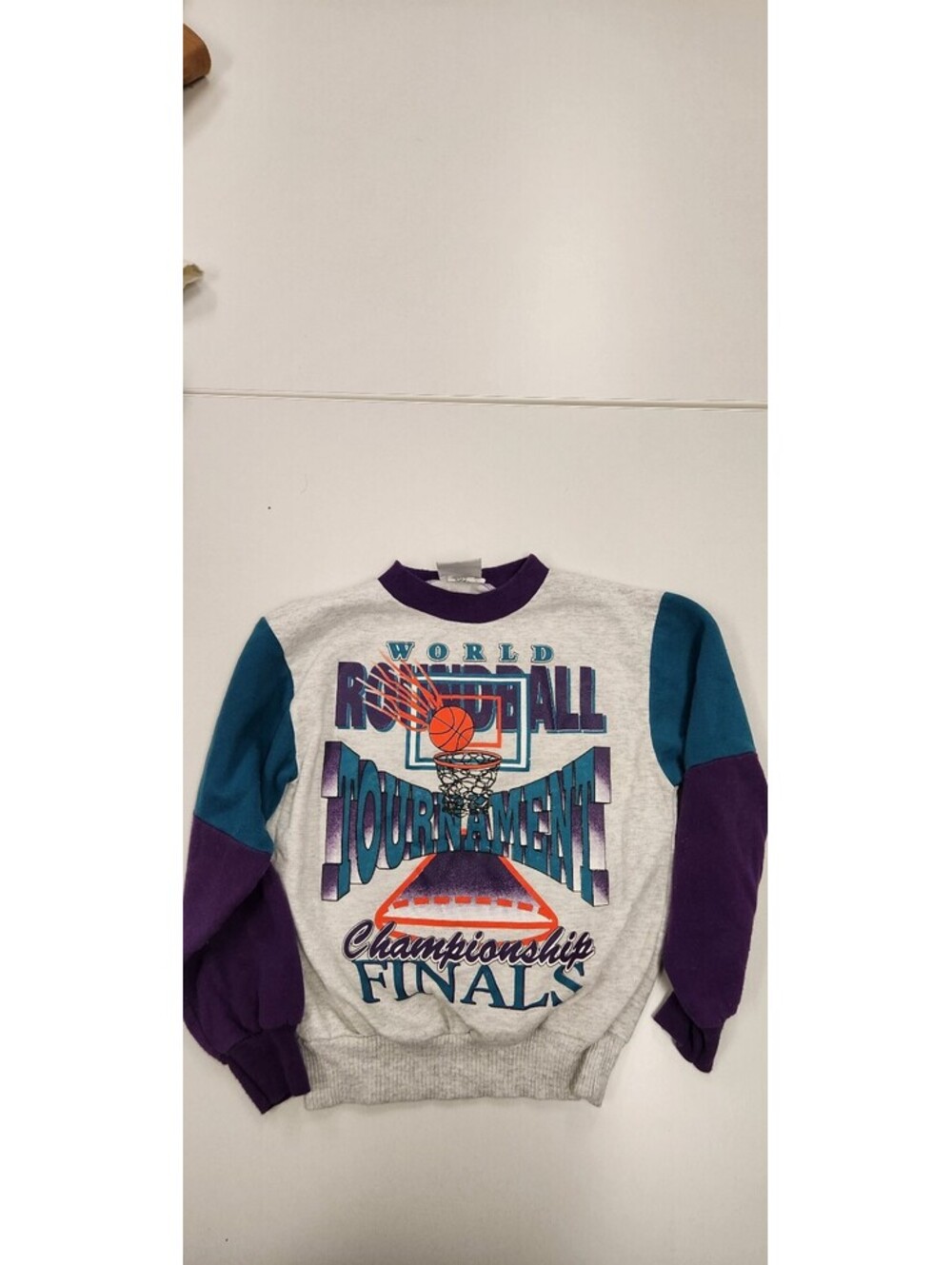 Vintage Sideline World Basketball Tournament Championship Finals Sweatshirt